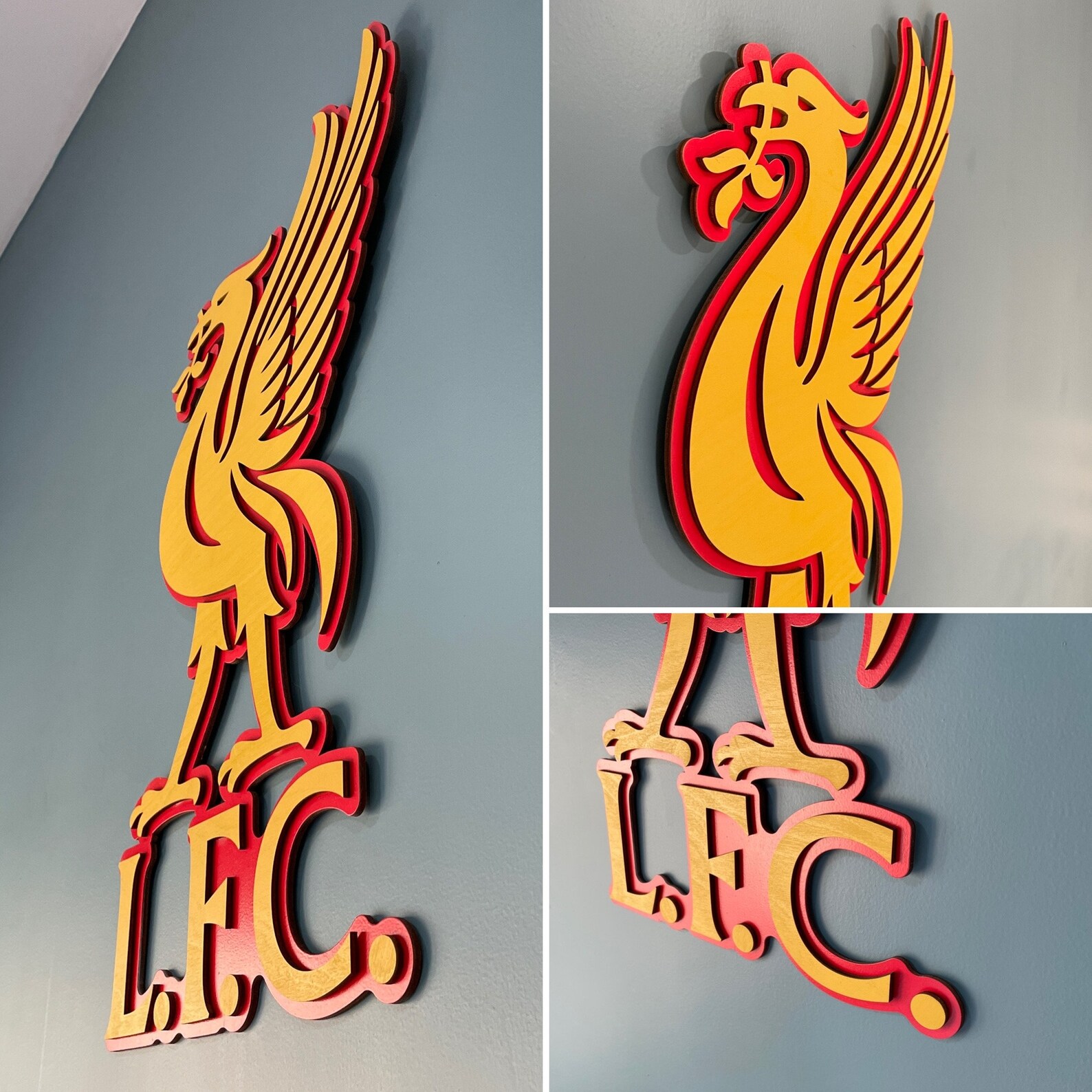 Liverpool FC 3D Wooden Crest | Etsy