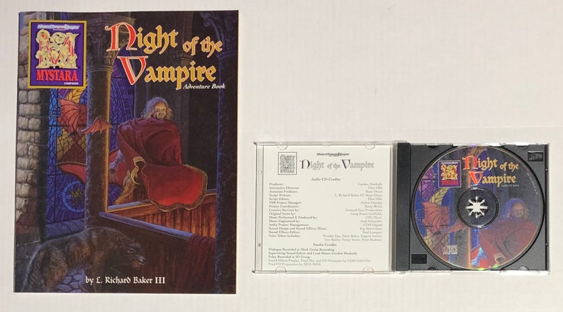 Like-New Mystara D/&D Night of the Vampire Audio CD Adventure Advanced Dungeons and Dragons