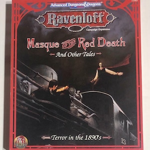 Ravenloft Masque of the Red Death Boxed Set Complete, Advanced Dungeons and Dragons, D&D