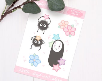 Hoja de pegatinas de Spirited Away
