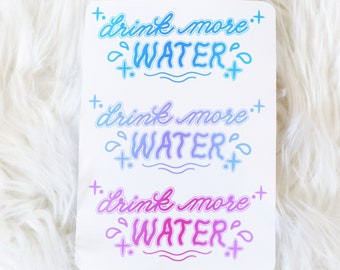 Drink More Water Sticker Sheet