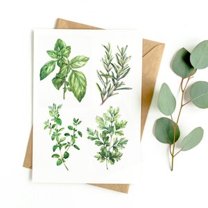 Herbs Botanical Greeting Card (BLANK PACK OF 3)