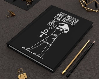 Thoth dios egipcio Hardcover Diario con líneas