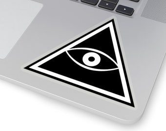 Al ziend Oog, Driehoek 3de Oog Occulte Symboolsticker