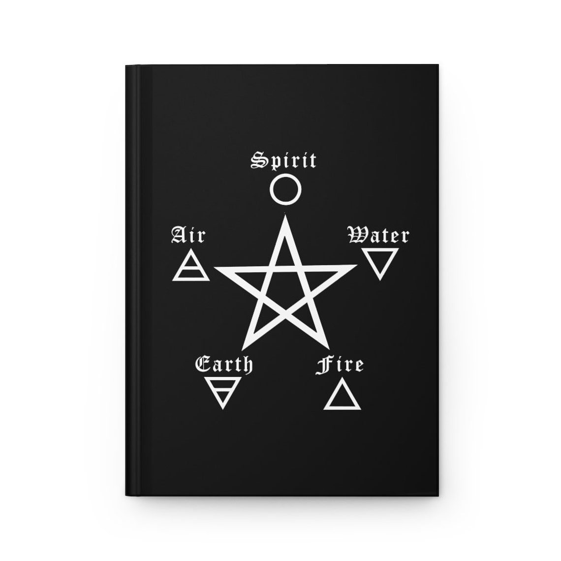 Pentacle 5 Elements, Fire, Earth, Air Water and Spirit Hardcover Lined ...