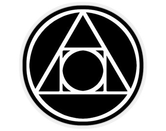 The Philosopher&#39;s Stone Alchemical Esoteric Symbol Black Sticker