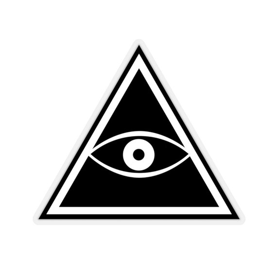 All Seeing Eye, Triangle 3rd Eye Occult Symbol Sticker -  Canada