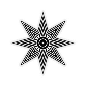Star of Ishtar Star of Inanna Goddess Venus star Black Sticker
