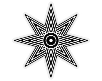 Star of Ishtar Star of Inanna Goddess Venus star Black Sticker