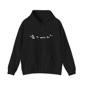 Sudadera con capucha E=MC2. Albert Einstein escrito a mano.