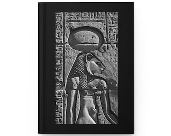 Sekhmet Egyptian Goddess Hardcover Journal with lines