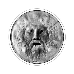 Pegatina de la Boca de la Verdad