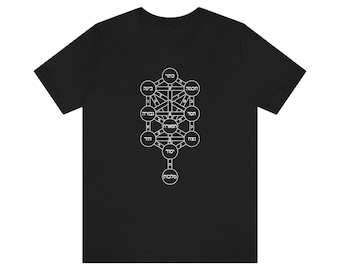 Maglietta dell&#39;albero della vita della Kabbalah