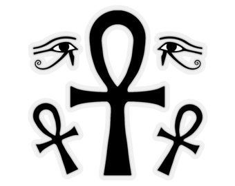 Ankh, Eye of Horus Ancient Egypt Key of Life Stickers sheet