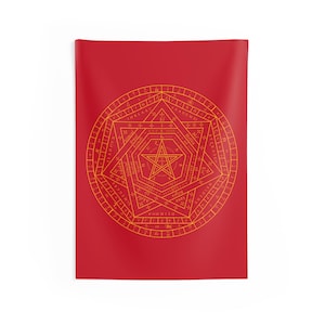 Sigillum Dei Aemeth by John Dee Enochian Magic. Wall Tapestry/magic ritual cloth