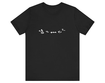 E=MC2 Einstein hand writing T-shirt
