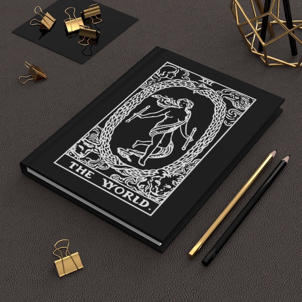 The World Tarot journal. Hardcover with lines. Diary. Notebook