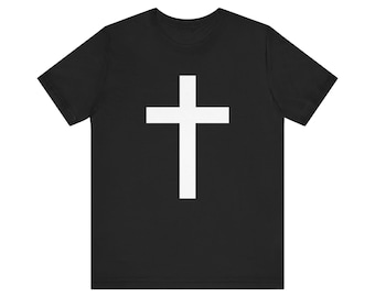 T-shirt met Latijns kruis. christelijk kruis.