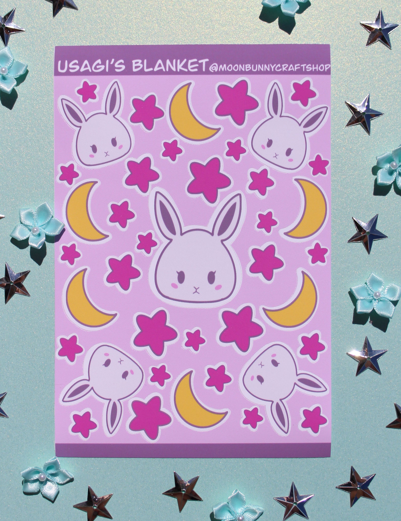 Usagi's Blanket Sticker Sheet Etsy