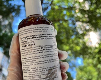 Champú para el crecimiento del cabello Joy Garden He Shou Wu: Fo-Ti, hongo reishi, cápsula de jabón