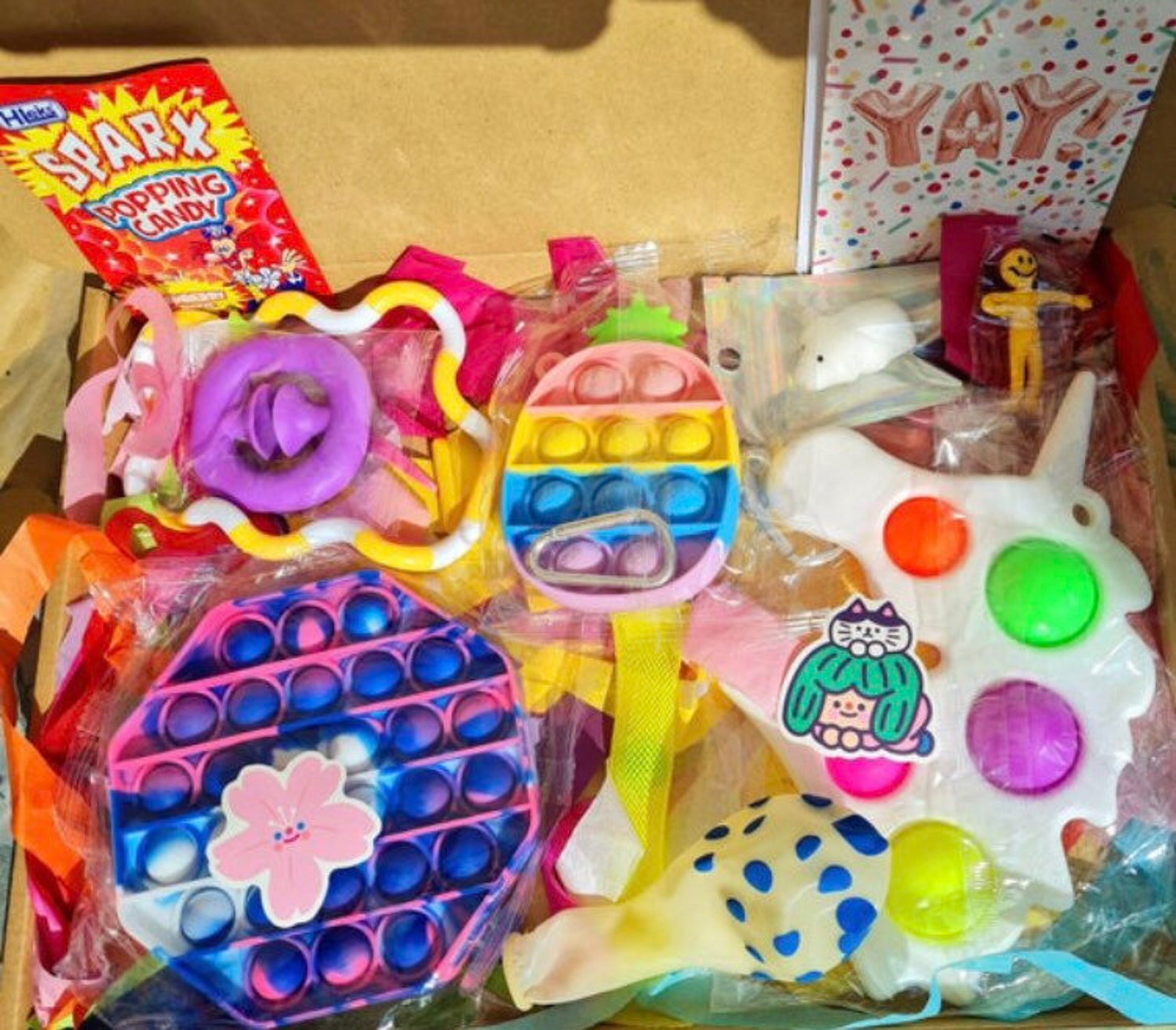 box of fidget toy