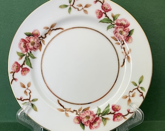 Narumi Cherry Blossom Bread and Butter Plates, Narumi Bread and Butter Plates, Cherry Blossom Bread Plates, Set of Four