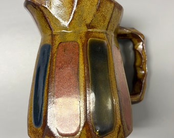 Inarco Stoneware Pitcher, 1970s Stoneware, Vintage Stoneware, Inarco Pottery, Inarco Japan Pitcher, Brown Stoneware Pitcher