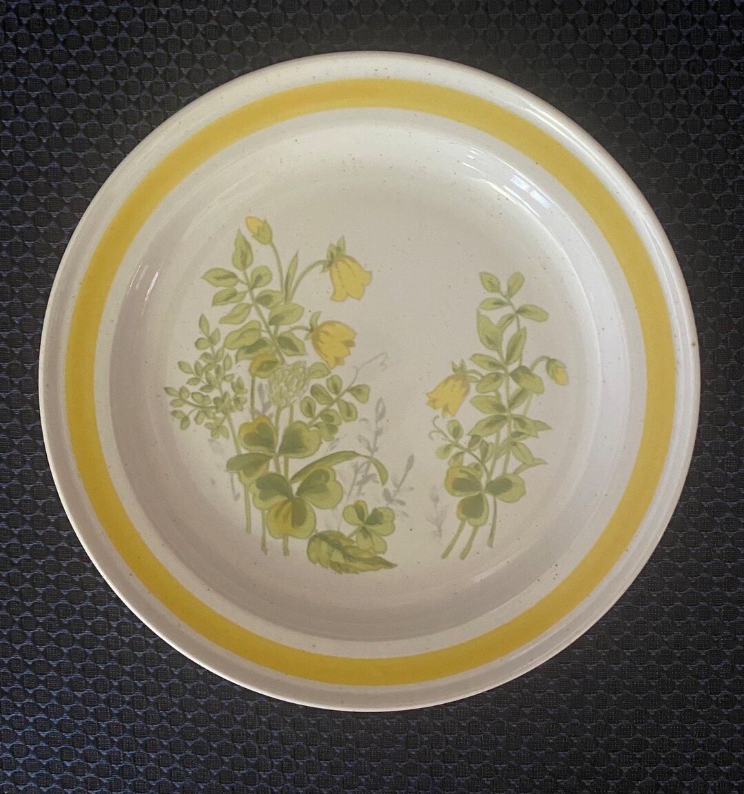 Four Vintage Chaddsford Spring Meadow Salad Plates, MCM Salad Plates