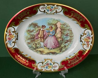Vintage Daher Decorated Ware, Daher Tin Tray, Daher Serving Tray, Vintage Victorian Style Tray, Daher England
