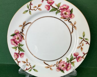 Narumi Cherry Blossom Salad Plates, Narumi Salad Plates, Cherry Blossom Dessert Plates, Floral China Dessert Plates, Set of Four
