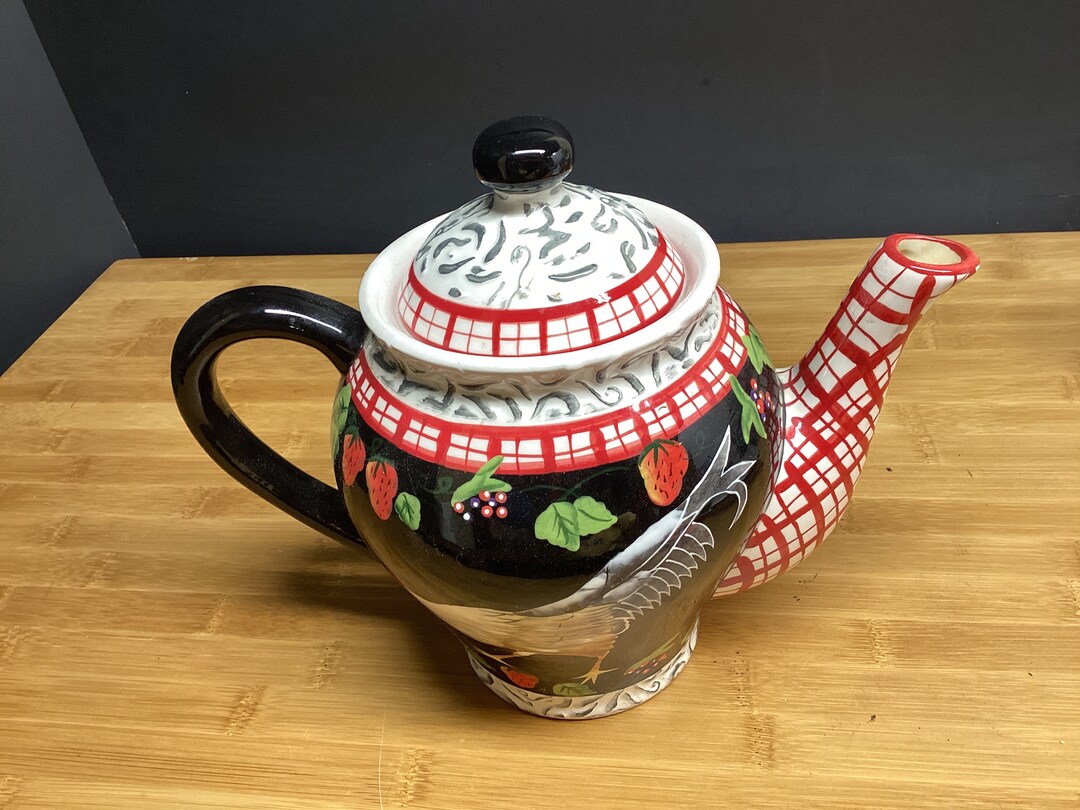 Vintage Rooster Teapot by Bella Casa Ganz Etsy
