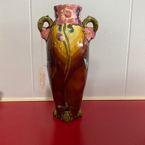 Continental Majolica vase
