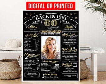 60th Birthday Printable | Etsy