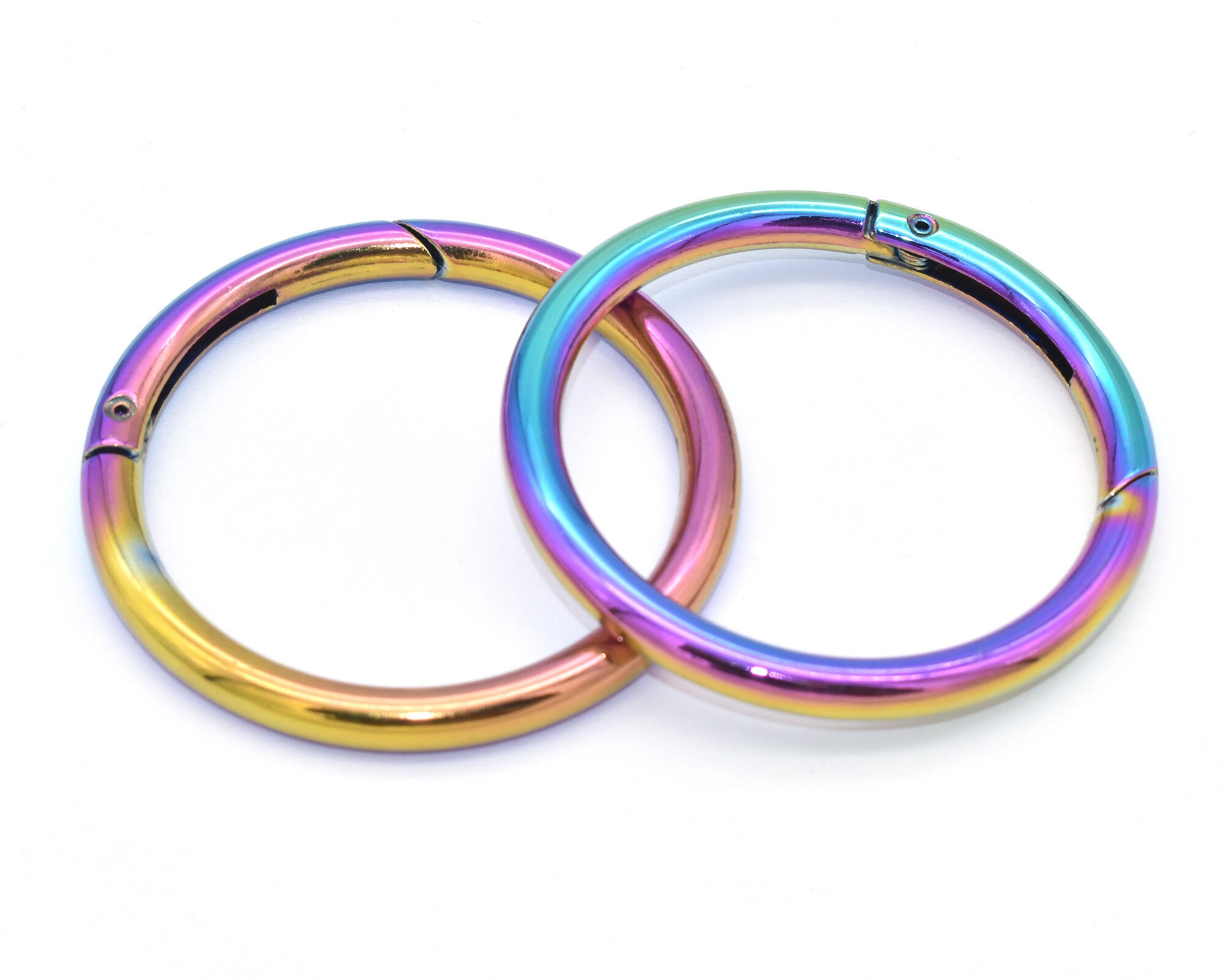 Spring Gate Round Ring 50mm Rainbow Spring Ring Round Ring Gate Spring Snap Hook Gate O Ring ...