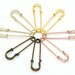 65mm Gold Safety Pin Clothing Shawl pin Brooch pins Large Safety Pin Giant Safety Pins Metal Pin Brooch Safety Pins For Clothing Accessories