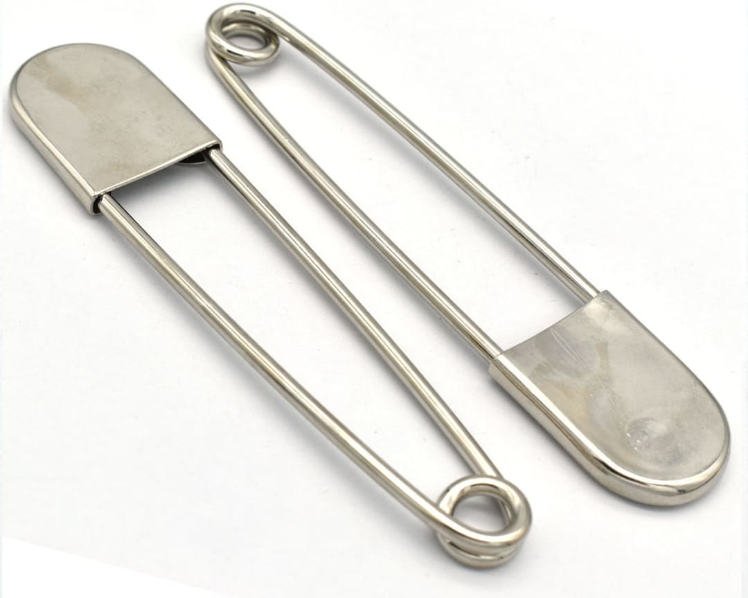 200 High Quality Silver Safety Big Pins With Large Kilt Big Pin