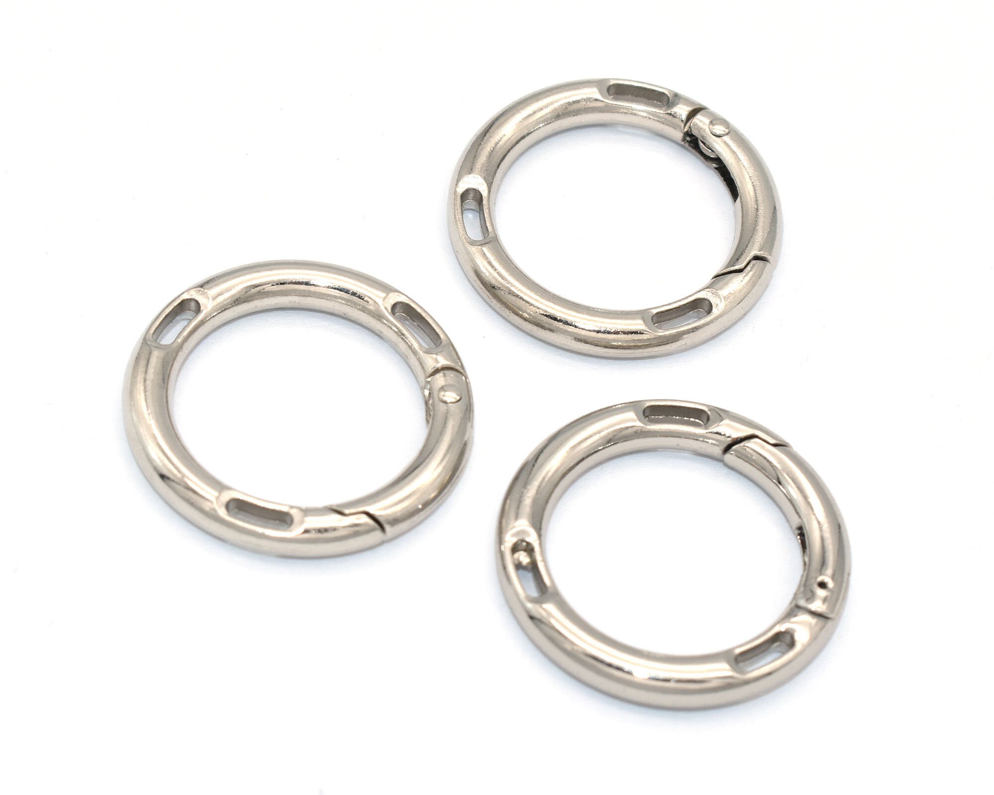 Silver O Ring Spring Snap Hook Buckle Gate O Ring Spring Etsy UK