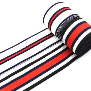 1.5“Multicolor Striated Elastic Webbing Elastic Band Waistband Elastic Jacquard Elastic Bag Webbing DIY Garment Textile Sewing Accessories