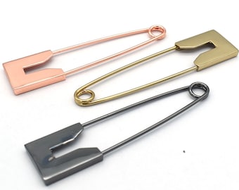 Épingles à Kilt 80mm - Lot De 3 En Or - 5 Troues Pour Costume Écossais