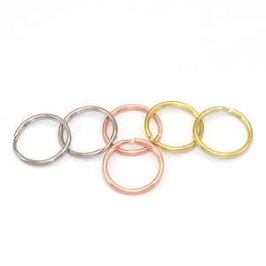 20mm Key chain ring Key Ring Split Ring Jewelry charm clasp Supplies metal key ring pendant Key Fob Hardware 10/20/50pcs