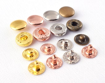 Metal Leather Snap Buttons 10mm Spring Snap Fasteners Kit -  Israel