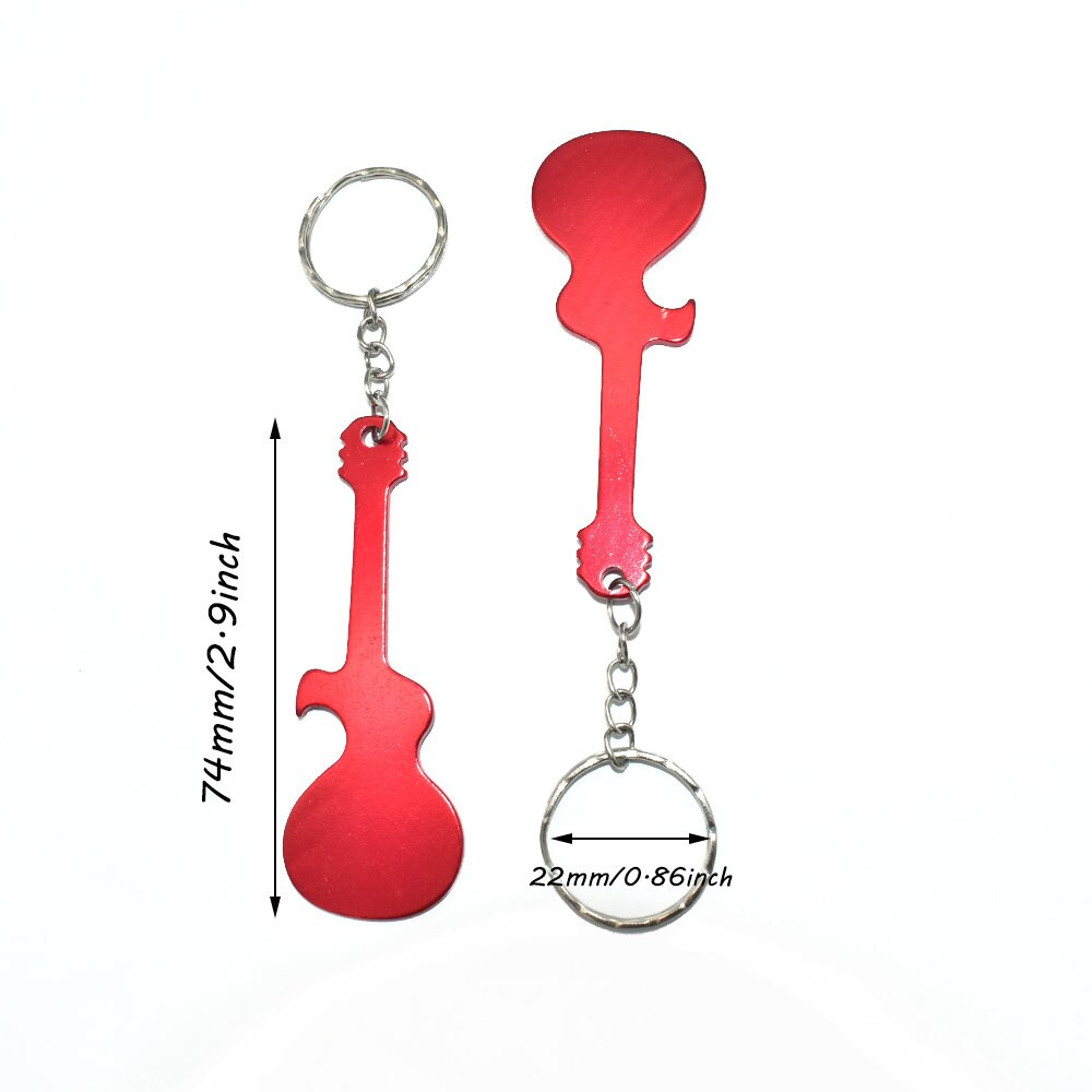 Guitar shaped best sale keychain