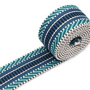 1.5&quot; Ethnic Pattern Webbing Fabric Belt Canvas Webbing Jacquard Ribbon Bag Webbing for DIY Garment Textile Sewing Accessories by the yard