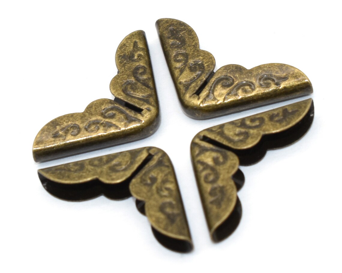 15mm Antique Vintage Bronze Book Decorative Metal Book Corner ...