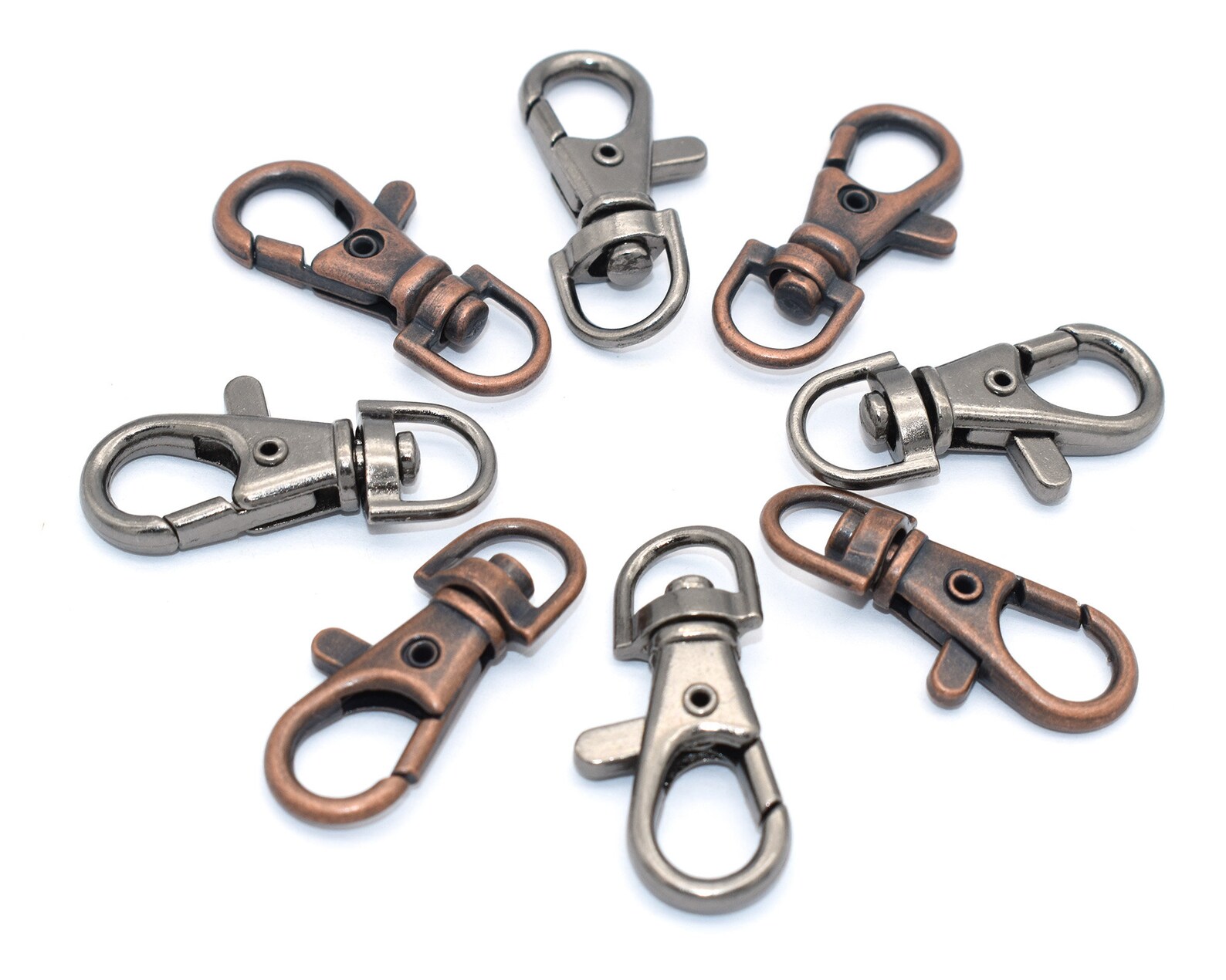 3810mm Swivel Clasp Red Copper/metal Black D Ring Lobster Etsy