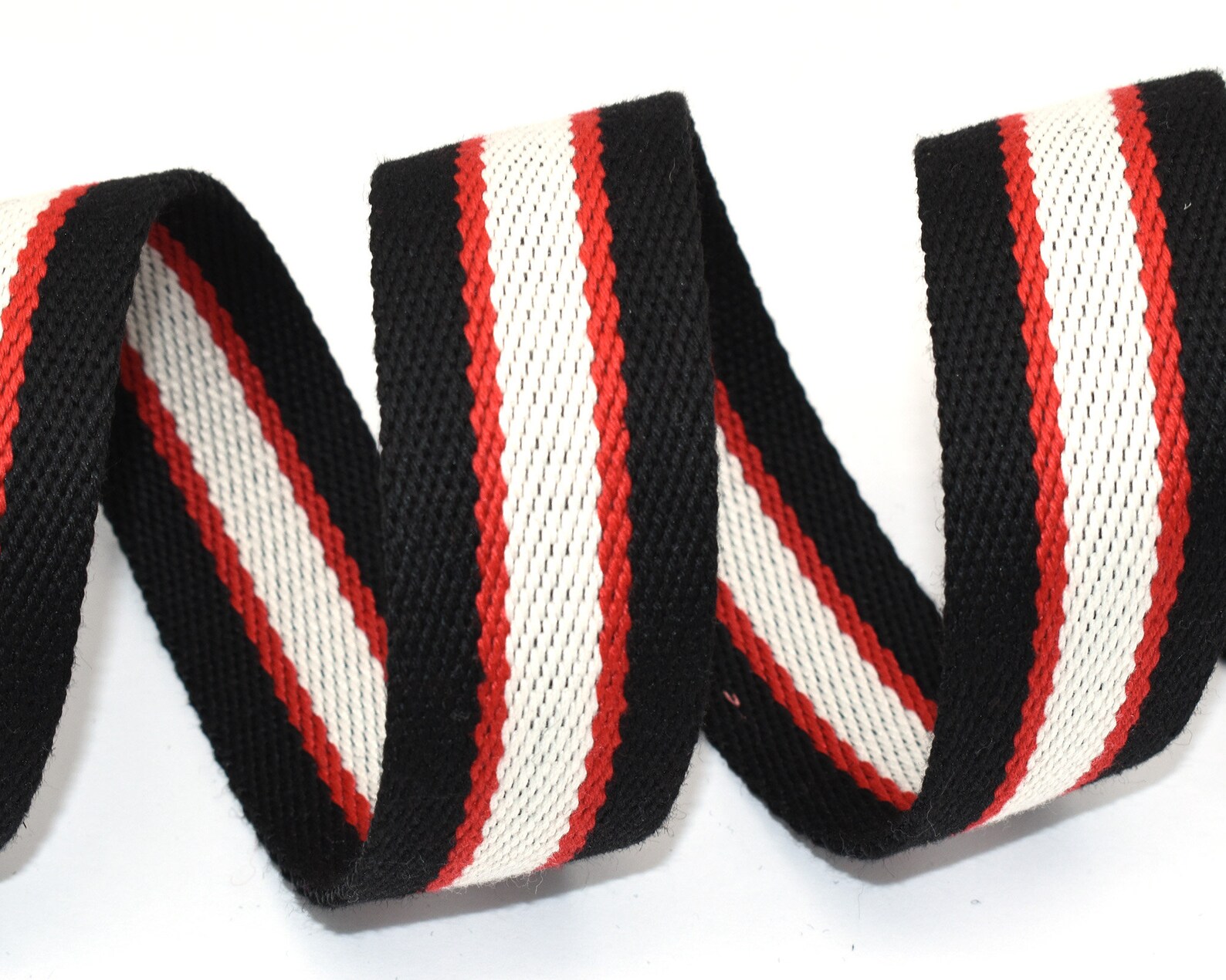 36mm Striped Ribbon Cotton bing Belt Jacquard Ribbon Fabric Etsy UK