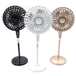 Handmade 1:12 Miniature Fan Furniture Dollhouse Fan Model Vintage Model Mini Floor Fan Appliances Decoration Accessories