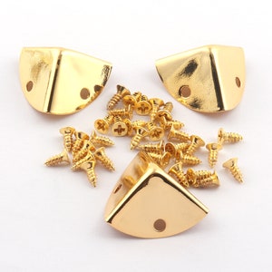 Gouden hoek doos hoek decoratieve hoek portemonnee beschermer metalen hoek hoek clip beugel hoek hoek hoek beschermer-8pcs
