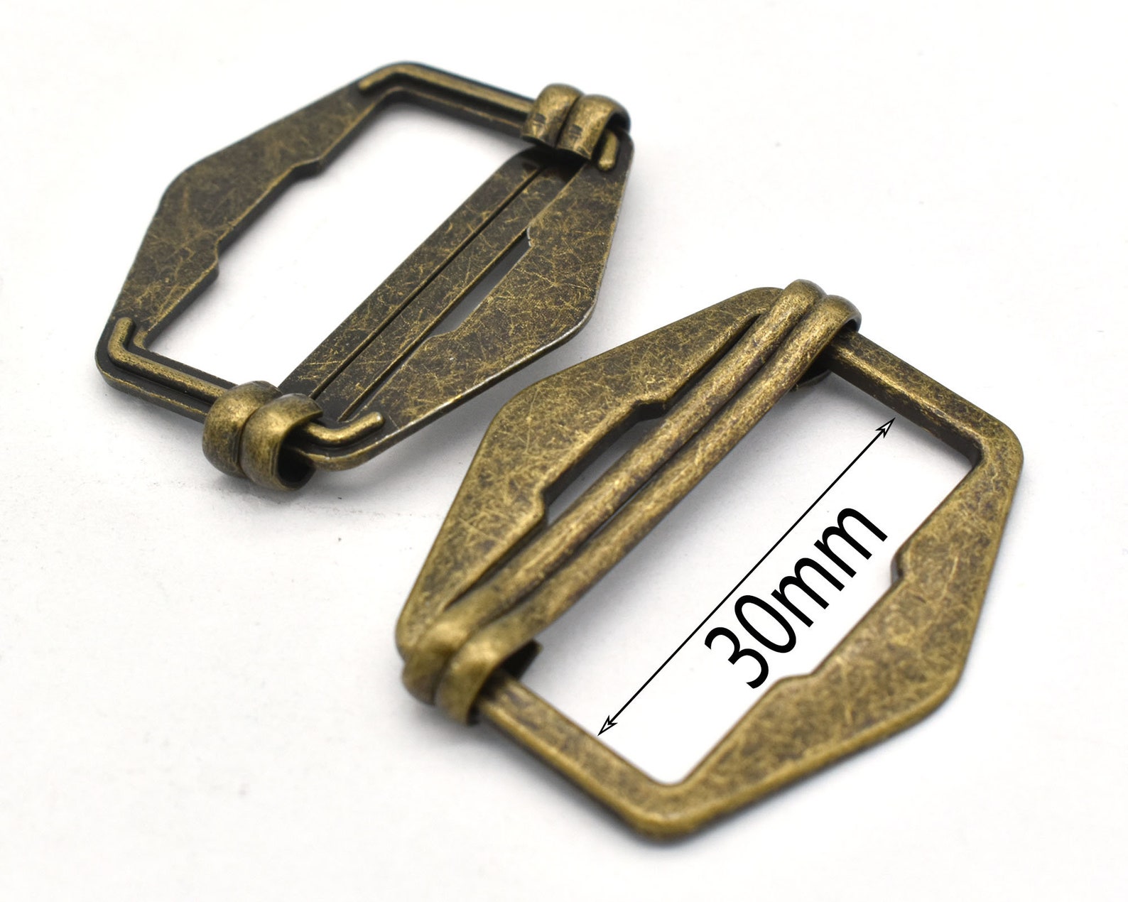30mm Antique Bronze Adjustable Belt Buckle Slide Buckle Metal Etsy