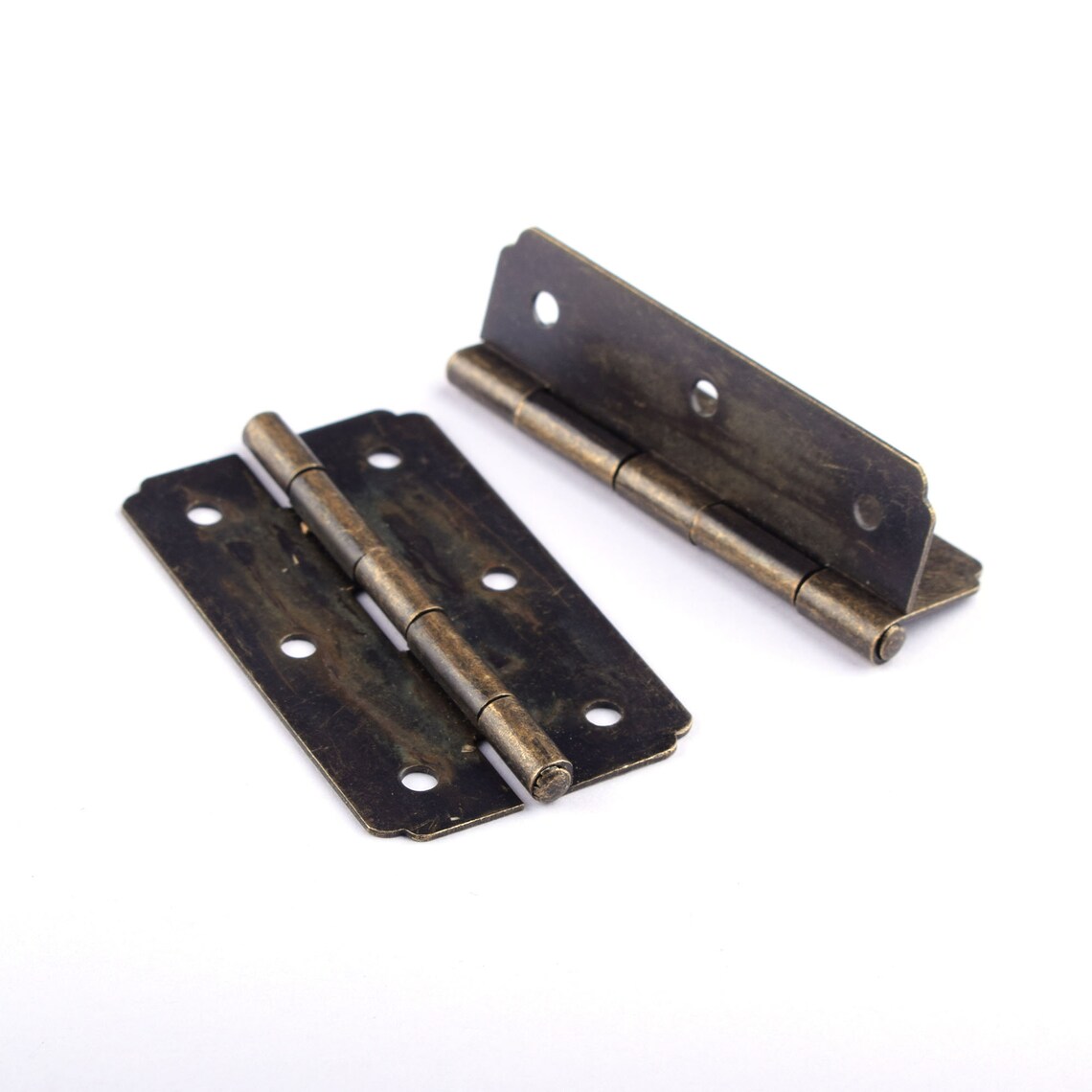 55mm Antique Decorative Hinges Bronze Engraving Design Box Etsy